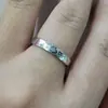 Libro Rojo Pequeño mismo estilo línea patrón lindo forma pintada a mano anillo anillo de pareja hombres y mujeres anillo de chica popular estilo pareja