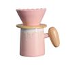 Embudo Personalizado para Taza de Café Cerámica Dopamina Filtro de Café por Goteo Taza y Platillo Embudo para Café Preparado a Mano Utensilios
