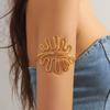 Anillo de Brazo Dorado Círculo Europeo y Americano Pulsera de Brazo de Moda Dorada Punk Decoración de Brazo Venta Caliente Transfronteriza Europea y Americana Brazo de Metal