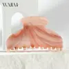 Wjia Novo Conjunto de Presilhas de Cabelo de Acetato Série Rosa Girly Grampo de Cabelo Presilha Tubarão Presilha Lateral Acessório de Cabelo Presilha de Cabelo