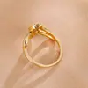 Anillo de circón de moda europea y americana personalizado joyería exquisita micro-incrustada Anillo de lazo AliExpress Adornos para la mano de mujer