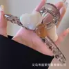 Presilha de Tubarão Grande de Cristal de Luxo de Alto Padrão para Cabelo Feminino Moda Versátil Presilha para a Parte de Trás da Cabeça Nova Presilha de Cabelo Acessório de Cabeça