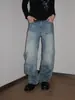 Jeans Rectos Lavados Americanos de Moda 2026 para Hombres y Mujeres Retro Sueltos Modernos Versátiles de Pierna Ancha Casual Pantalones Largos