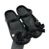 Hermosos Zuecos de Perlas Estilo Ballet para Mujer, Novedad Primavera/Verano 2026 para Exteriores, Zapatillas Medias Cerradas de Suela Gruesa