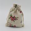 Bolsas de Algodão e Linho Estampadas com Cordão, Pequenas Sacolas de Tecido de Algodão, Saquinhos, Bolsas Vazias para Repelente de Mosquitos, Bolsas para Embalagem de Ervas, Bolsas com Cordão em Estoque