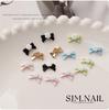Japonês Nail Art Diamante Decoração Pintura Bow Tie Camellia Decoração Liga Bow Wear Armor DIY Nail Jewelry