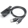 Cabo de Bagagem Macho-Fêmea Tipo-C+USB, Cabo de Bagagem de Porta Dupla, Extensão Essencial para Transferência de Dados para Viagem