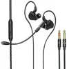 Audífonos de Escritorio In-Ear con Micrófono Dos-En-Uno Alámbricos Dedicados para Juegos E-Sports Audífonos USB de Doble Enchufe