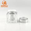 Frasco Quadrado de Cristal Acrílico Espessado Prateado Tipo Push para Loção Frasco para Creme Frasco Cosmético Material de Embalagem