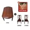 Novo Conjunto de Mesa de Jantar e Cadeiras de Madeira Maciça Wujin Chinês Quadrado e Redondo Uso Duplo Extensível Dobrável Pequeno e Médio Apartamento Mesa de Jantar Doméstica