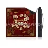 Tapete de Mesa de Mahjong Inglês Transfronteiriço, Redutor de Ruído, Antiderrapante, Espessado e Resistente a Manchas, Tapete para Sala de Xadrez e Cartas
