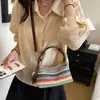 Bolsa de Palha Trançada Tendência Verão para Mulheres 2026 Novo Estilo de Férias Bolsa Dumpling Versátil para Trabalho Casual Ombro Transversal