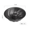 Molde Mini Negro en Forma de Corazón de Acero al Carbono, Molde de Encaje para Pastel, Molde con Forma de Pétalo, Molde para Pastel Gugelhupf, Herramientas para Hornear