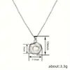 Collar Elegante Estilo Coreano Cao Shi para Mujer, Joyería con Colgante Redondo Geométrico de Perla de Imitación, Estilo Elegante para Uso Diario
