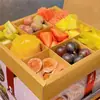 Caja de Empaque para Fruta de Cuatro Seis Nueve Palacios Caja para Cortar Fruta Caja de Empaque para Plato de Picnic Caja Dividida de 9 Palacios Desechable