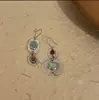 Pendientes Retro Chinoiserie Nuevos, Pendientes de Piedra Natural Estilo Étnico, Diseño de Nicho, Ganchos para Orejas Medievales, Pendientes de Lujo Accesibles