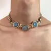 Collares transfronterizos de estilo punk de alta resistencia para hombres y mujeres, estilo gótico de subcultura, cadenas para la clavícula y collares de personalidad de nicho de moda