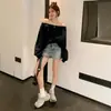Sudadera Casual Holgada de Manga Larga con Hombros Descubiertos para Mujer 2026 Primavera y Otoño de AliExpress en Stock