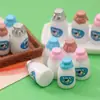 Botella de leche de simulación 3D estéreo accesorios para joyería de resina DIY llavero de pegamento de crema material para casa de muñecas