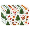 Amazon Manteles Navideños Muñeco de Nieve Árbol de Navidad Manteles Decoración de Mesa de Comedor Occidental Manteles Aislantes Fiesta Navideña