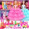 Caja de Regalo de Set de Muñeca Artificial Extra Grande Juguete para Niña Set Completo Vestir Muñeca Princesa 3 Regalo de Cumpleaños para Niños 9