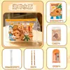 Conjunto de lápis infantil presente para jardim de infância atividade recompensa presente conjunto de cinco peças estudante desenho animado panda conjunto de presente