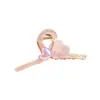YHJ Accesorios para el Cabello Nuevo Pinza de Ácido Acético Pinza de Tiburón Corazón Pinza de Tiburón de Aleación para la Parte Posterior de la Cabeza