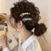 Nuevo Clip para el Cabello con Forma de Corazón de Flor Delicada con Pedrería y Flequillo Lateral para Mujer, Adorno para la Cabeza, Clip Lateral Estilo Coreano con Pedrería