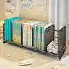 Estante de Mesa Prateleira para Livros Rack de Armazenamento por Classificação de Assunto Mesa de Escritório Armário Vertical de Armazenamento Multicamadas Mesa de Estudante Prateleira Pequena Simples