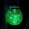 Atacado de fábrica Amazon decoração de pátio externo luz de garrafa rachada solar luz de jardim à prova d'água LED luz noturna