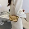 2025 Bolso Nuevo Bolso de Mujer Bolso Caja de Metal Acrílico Bolso de Hombro con Cadena Gruesa Bolso Cruzado Bolso para Teléfono Móvil con Espejo