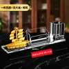 Porta lápices de cristal creativo, elegante y lindo, multifuncional, caja de almacenamiento de tarjetas de visita de alta gama, regalo souvenir personalizado para eventos de empresa