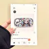 Estilo Japonés y Coreano Dibujo Lineal de Dibujos Animados Niña Cachorro Espejo con Soporte Adecuado para Fundas de Teléfono, Tabletas, Refrigeradores, Accesorios, Espejo de Maquillaje