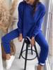 Marca 2024 Outono Estilo Urbano Roupas Femininas Colagem Poliéster Manga Longa Moda Casual Conjunto Fornecimento de Origem
