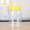 Pote para animais 3kg garrafa de mel pote de plástico grau alimentício espessado boca larga garrafa transparente balde de armazenamento para grãos grossos armazenamento de cozinha