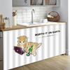 Cortina para cubrir gabinetes cortina para cubrir artículos varios cortina fea cortina antipolvo para gabinetes de cocina cortina de tela para puerta de armario autoadhesiva