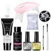 Set de Gel de Extensión No Pegajoso para Uñas, Gel Adhesivo para Pedrería, Gel para Esculpir y Dar Forma, Gel de Extensión para Fototerapia, Gel para Arte de Uñas