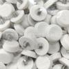 Venta caliente de fábrica 22 mm-m6 blanco protección del medio ambiente acero inoxidable plástico anclaje plástico pie muebles pie ajustable