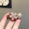 Exquisito y Dulce Pasador de Flor de Perla para el Cabello, Lindo Pasador Lateral para Flequillo para Niñas, Pasador para Fijar el Cabello Suelto, Pinza de Pato para Mujeres