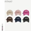 Gorra de Pareja Niños Moda Urbana Letra Tridimensional Bordada Gorra de Béisbol de Hombre Estilo Coreano Combinable Gorra Pequeña de Verano