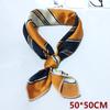 50 pequeno lenço quadrado lenço macio menina cachecol feminino estilo coreano versátil profissional aeromoça lenço variedade decorativo saco cachecol