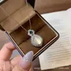 Colgante de Huevo de Paloma de Jade Helado de Alta Calidad Incrustado, Cadena para Clavícula de Moda con Colgante Incrustado de Ágata Verde y Ágata Rosa
