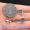 Prata Esterlina S925 Vintage Florzinha Flor de Pessegueiro Flor de Ameixa Botão Botão Trançado Pulseira Pulseira Colar Feito à Mão Acessórios DIY
