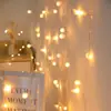 Cadena de luces LED pequeñas de colores Cielo Estrellado celebridad de internet bola redonda estrella de cinco puntas corazón de niña habitación decoración dormitorio luz de Navidad camping