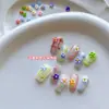Mini Girasol Multicolor de Cinco Pétalos Joyería para Uñas Decoración de Uñas Resina Portátil Accesorios Pequeños Estilo Mixto Popular Nuevo Estilo