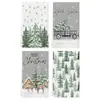 Panos de Prato Personalizados para Cozinha Transfronteiriços, Panos de Prato Absorventes de Microfibra Domésticos, Panos de Mão, Panos para Festas de Natal