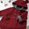 Niños Niñas 2026 Otoño Invierno Abrigo de Lana Felpa Doble Cara Estilo Coreano Elegante Estilo de Otoño Ropa Exterior de Lana de Dos Tonos Engrosada