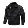 Amazon Wish Nueva Solapa Talla Grande Piel Una Pieza Chaqueta de Hombre Gamuza Casual Holgada