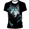 Camiseta de manga corta para hombre europea y americana transfronteriza Amazon Nueva Adolescente Retro Cabeza de Guerrero Camiseta de manga corta fina 3D