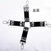 SM adulto SM brinquedos sexuais algemas com fivela cruzada acessórios kit de restrição de amarração brinquedo alternativo gancho de metal